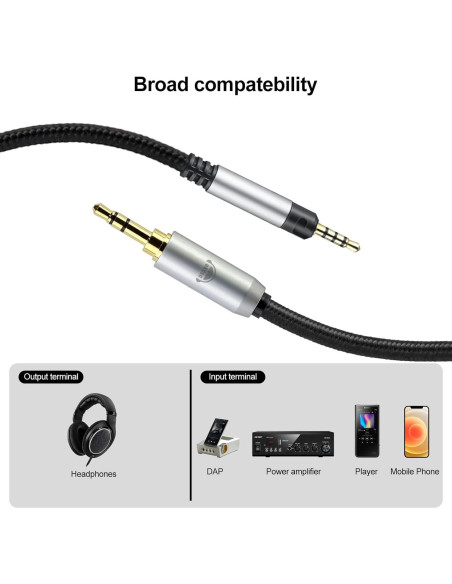 Cable de Audio de Reemplazo okcsc 2M para Auriculares Sennheiser Cable de Audio de Reemplazo okcsc 2M para Auriculares Sennheiser