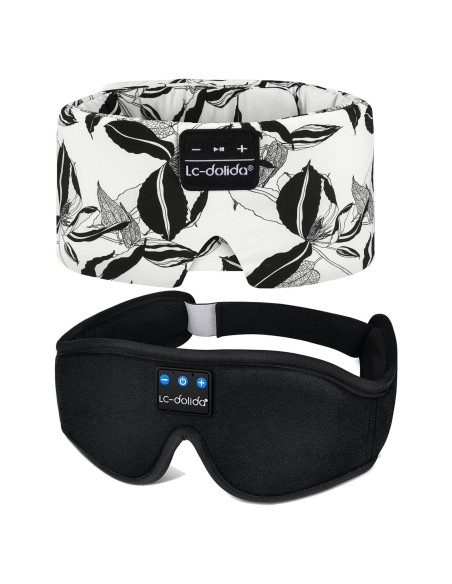 Máscara de Sueño de Seda Extra Grande LC-dolida con Bluetooth Máscara de Sueño de Seda Extra Grande LC-dolida con Bluetooth