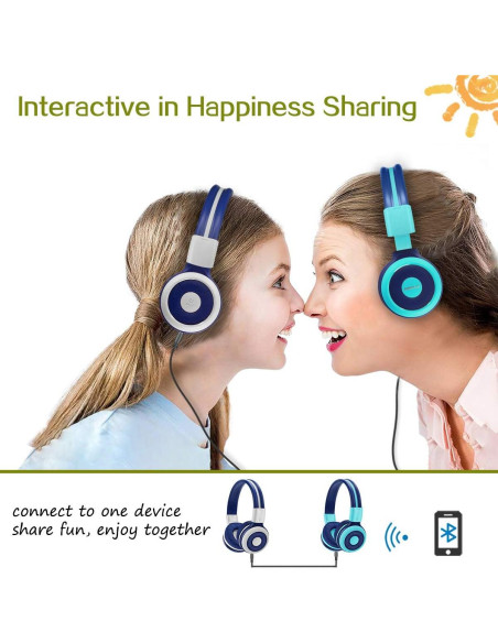 Auriculares Bluetooth Simolio JH-712G Niños Plegables 75dB Auriculares Bluetooth Simolio JH-712G Niños Plegables 75dB
