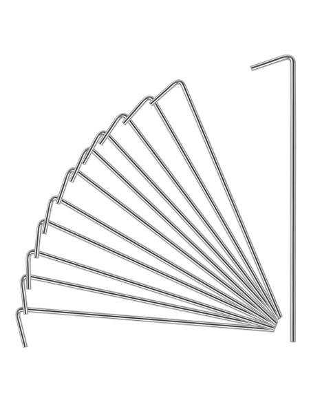 Paquete de 17 estacas de metal Oligei 4mm para jardinería Paquete de 17 estacas de metal Oligei 4mm para jardinería