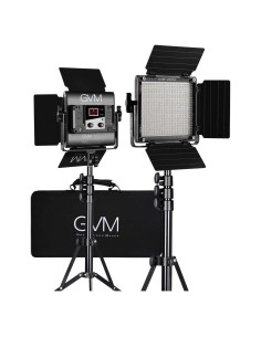 Luz de Video LED GVM 560 Bi-Color 2 Paquetes 2300K-6800K