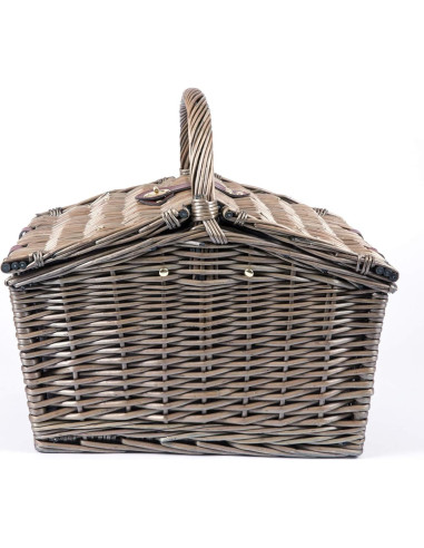 Cesta de Picnic Piccadilly PICNIC TIME para 2 - Mimbre Gris