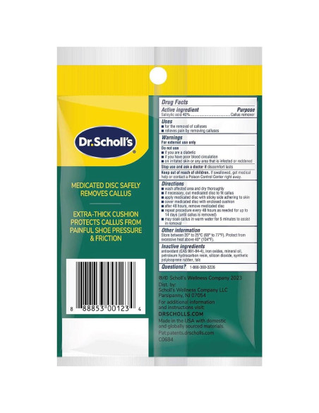 Removedor de Callos Extra Grueso Dr. Scholl's 4 Unidades Removedor de Callos Extra Grueso Dr. Scholl's 4 Unidades
