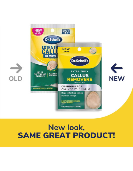 Removedor de Callos Extra Grueso Dr. Scholl's 4 Unidades Removedor de Callos Extra Grueso Dr. Scholl's 4 Unidades