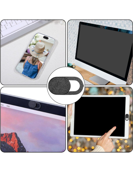 Cubierta de Webcam JIYIN 12 Pcs Deslizante Privacidad Cubierta de Webcam JIYIN 12 Pcs Deslizante Privacidad