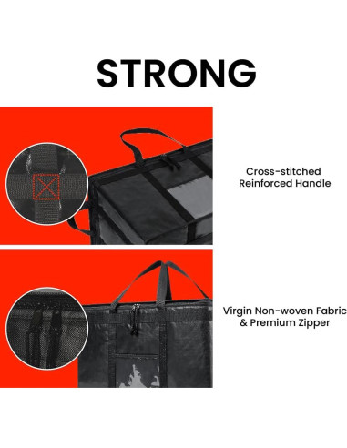 Bolsa Térmica Aislada NZ Home PRO 3XL Negra para Comida