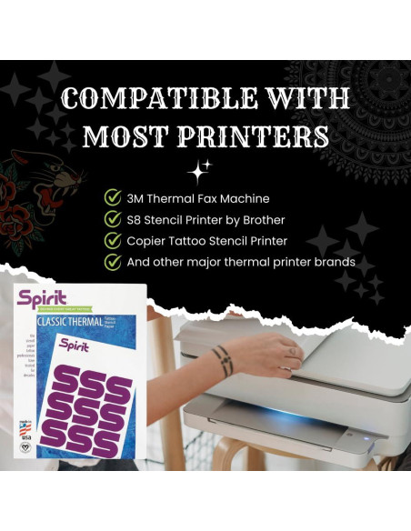 Papel de Transferencia Térmica Spirit 21.6x27.9 cm - 100 Hojas Papel de Transferencia Térmica Spirit 21.6x27.9 cm - 100 Hojas