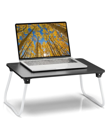 Mesa de Regazo Plegable Ruxury Soporte para Laptop Negro Mesa de Regazo Plegable Ruxury Soporte para Laptop Negro