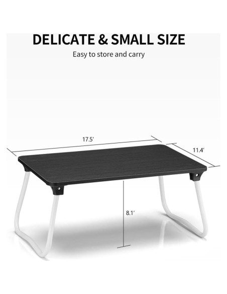 Mesa de Regazo Plegable Ruxury Soporte para Laptop Negro Mesa de Regazo Plegable Ruxury Soporte para Laptop Negro