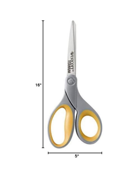 Tijeras de Titanio Bonded Westcott 20 cm, Paquete de 4 Tijeras de Titanio Bonded Westcott 20 cm, Paquete de 4