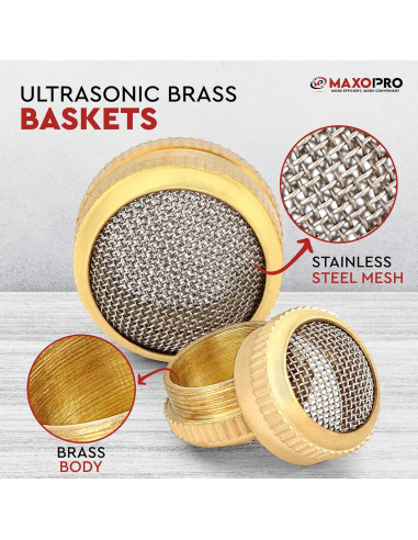 Cesta de Limpieza Ultrasónica MaxoPro - Juego de 2 Unidades