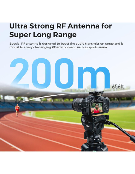 Micrófono Lavalier Inalámbrico NearStream AWM20D 200m 7h Batería Micrófono Lavalier Inalámbrico NearStream AWM20D 200m 7h Batería