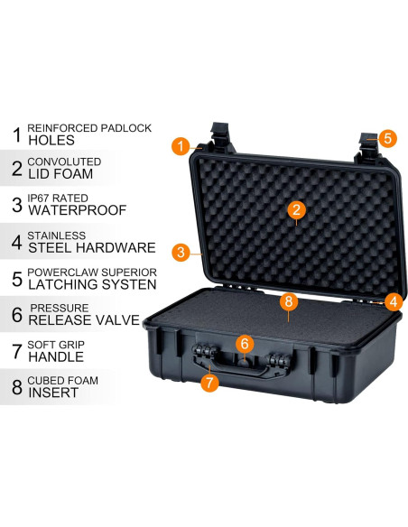 Funda Dura Impermeable MEIJIA 1500 para Cámara y Drones Funda Dura Impermeable MEIJIA 1500 para Cámara y Drones