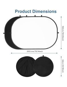 Fondo de Fotografía Reversible 2 en 1 SEDGEWIN 1.83x2.00m 2