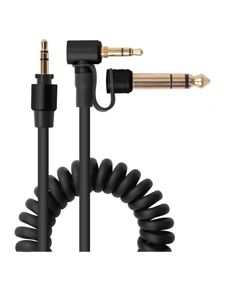 Cable de audio macho a macho 3.5mm Saipomor con adaptador 6.5mm Cable de audio macho a macho 3.5mm Saipomor con adaptador 6.5mm