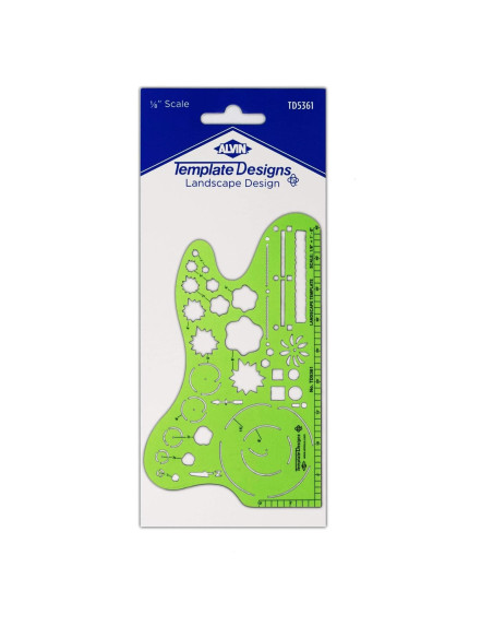 Plantilla de Diseño de Paisaje ALVIN TD5361 3.175 mm Plantilla de Diseño de Paisaje ALVIN TD5361 3.175 mm