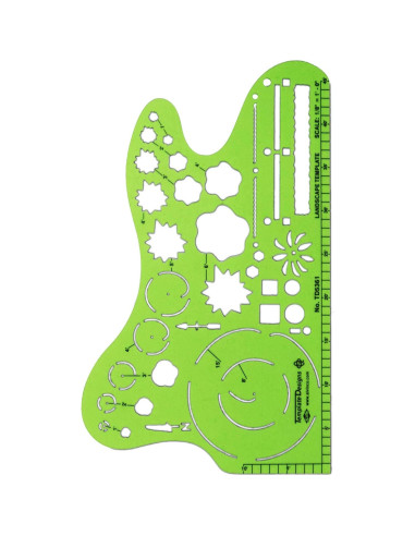 Plantilla de Diseño de Paisaje ALVIN TD5361 3.175 mm
