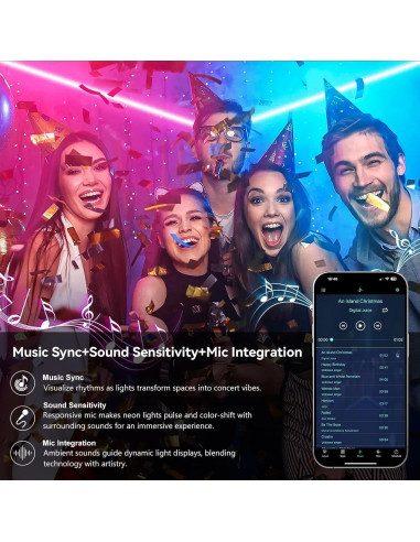 Tira de Luz LED Neón RGB 5M Icever a Prueba de Agua