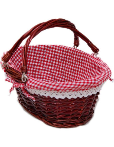 Cesta de Mimbre Ovalada Oypeip 33x25.4 cm Castaño Cesta de Mimbre Ovalada Oypeip 33x25.4 cm Castaño