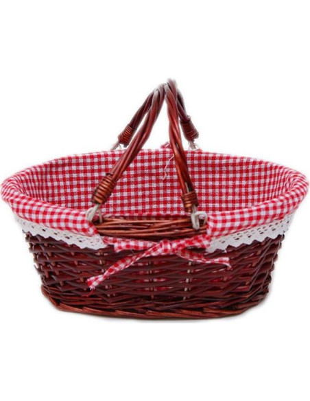 Cesta de Mimbre Ovalada Oypeip 33x25.4 cm Castaño Cesta de Mimbre Ovalada Oypeip 33x25.4 cm Castaño