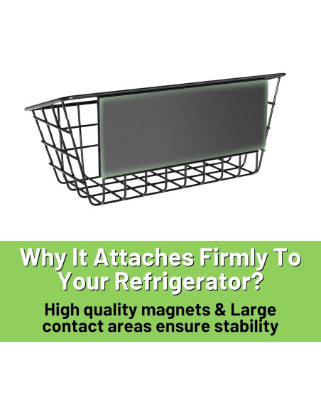 Estante Magnético para Refrigerador Ofiray-home 2 Unidades Negro Estante Magnético para Refrigerador Ofiray-home 2 Unidades Negro