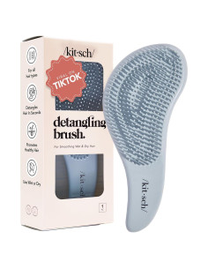 Cepillo Desenredante Kitsch Azul Humo para Cabello Húmedo y Seco