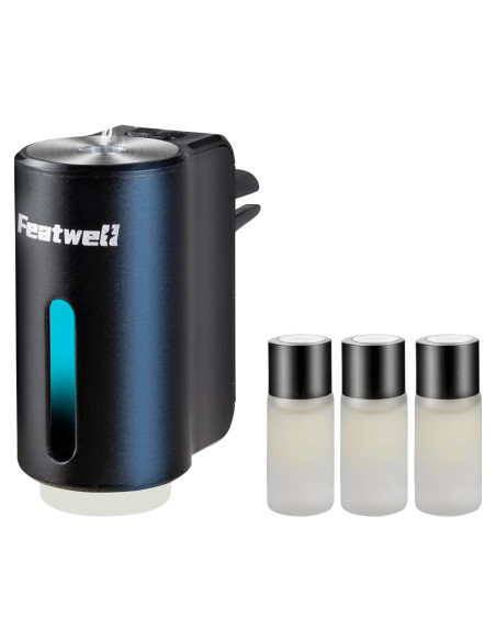 Difusor de Aromaterapia para Automóvil Featwell Negro 10ml Difusor de Aromaterapia para Automóvil Featwell Negro 10ml