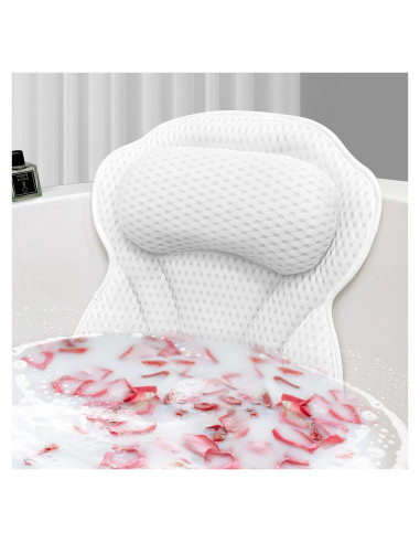 Almohada de Baño Ergonomica Furneet 43.9x42.4 cm - Lavable