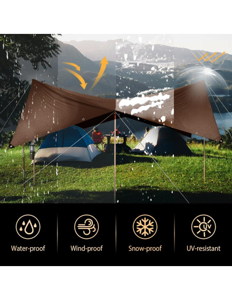 Lona Multiusos MVPNET 1.83x2.44m Impermeable 16mil Resistente UV Lona Multiusos MVPNET 1.83x2.44m Impermeable 16mil Resistente UV
