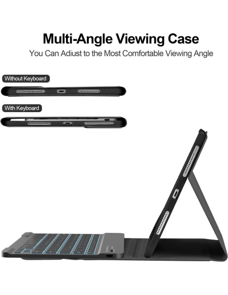 Funda de teclado BESKY para iPad Pro 11" y Air 11" - Retroiluminado Funda de teclado BESKY para iPad Pro 11" y Air 11" - Retroiluminado