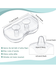 Protector de Pezón de Silicona Nuanchu 20 mm - 8 Pcs 2