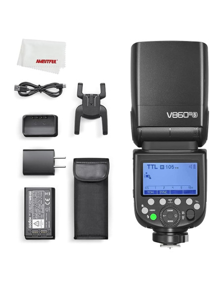 Flash Godox V860III-S para Cámara Sony, E-TTL II, 2600mAh Flash Godox V860III-S para Cámara Sony, E-TTL II, 2600mAh