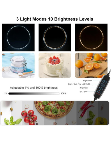 Caja de Luz Fotográfica PULUZ 40x40cm LED 160 luces 6 Fondos
