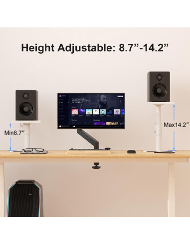 Soporte de Altavoz de Pie Ajustable Suptek SDM001TW - Paquete de 2