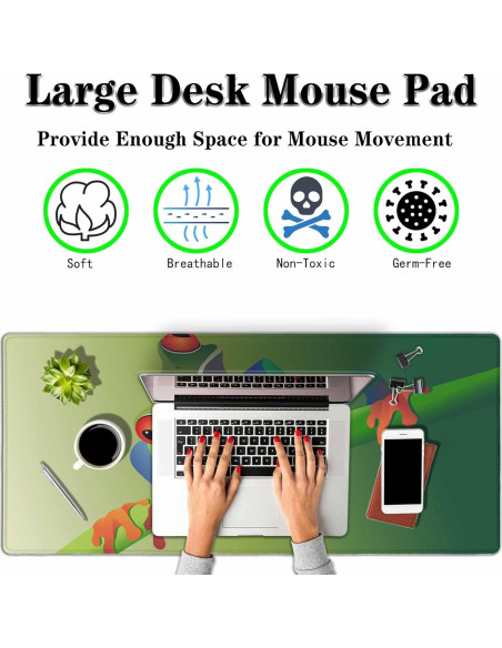 Alfombrilla de Ratón Grande Y YIHANGBEST 900x400mm Verde Rana Alfombrilla de Ratón Grande Y YIHANGBEST 900x400mm Verde Rana
