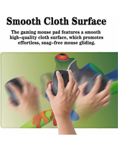 Alfombrilla de Ratón Grande Y YIHANGBEST 900x400mm Verde Rana