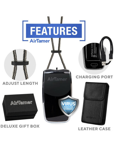 Purificador de Aire Personal Recargable AirTamer A320 Negro