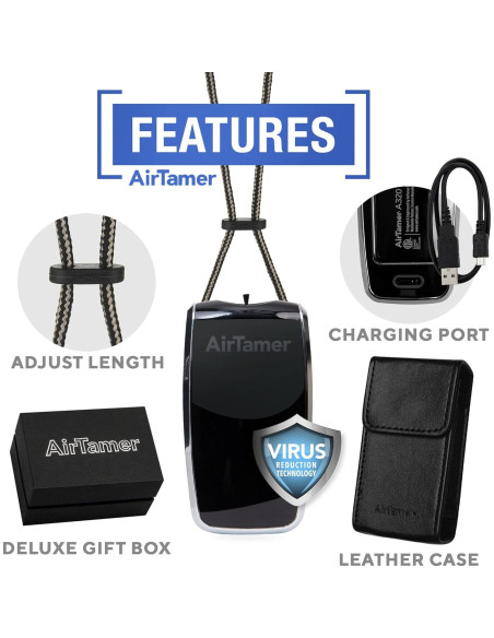 Purificador de Aire Personal Recargable AirTamer A320 Negro Purificador de Aire Personal Recargable AirTamer A320 Negro
