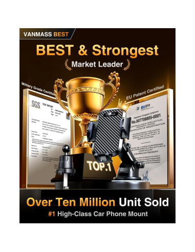Soporte para Teléfono de Coche VANMASS 2025 Grado Militar