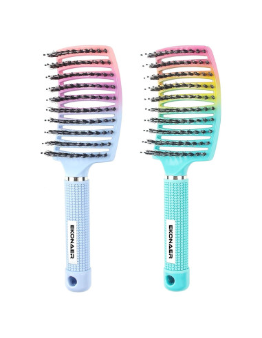 Paquete de 2 Cepillos Desenredantes Ekonaer para Cabello