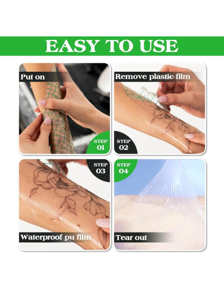 Vendaje Cuidado Posterior Tatuajes Jconly 10.67 m Impermeable Vendaje Cuidado Posterior Tatuajes Jconly 10.67 m Impermeable