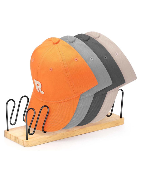 Organizador de Sombreros BINSUNS para 7 Gorras de Béisbol Organizador de Sombreros BINSUNS para 7 Gorras de Béisbol