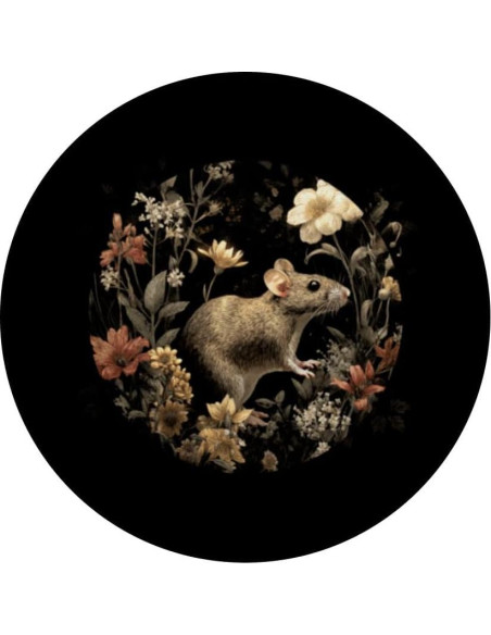 PopSockets Adhesivo PopGrip Ratón Vintage Flores 10.9x8.6cm PopSockets Adhesivo PopGrip Ratón Vintage Flores 10.9x8.6cm
