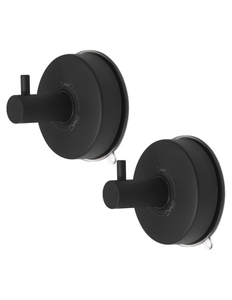 Ganchos de Succión SVG HOME 2 Pcs Acero Inoxidable Negro Ganchos de Succión SVG HOME 2 Pcs Acero Inoxidable Negro