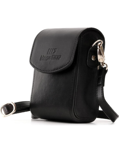 Funda de cámara de cuero MegaGear MG766 para Canon G7 X - Negro