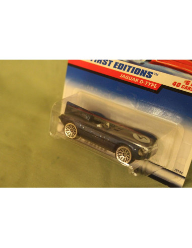 Auto de Colección Hot Wheels Jaguar D-Type Azul 1998 1:64