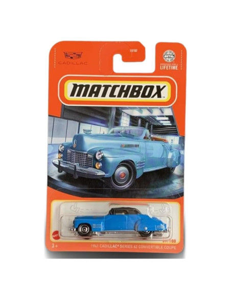 Matchbox Cadillac 1941 Serie 62 Convertible Azul 1:64 Matchbox Cadillac 1941 Serie 62 Convertible Azul 1:64
