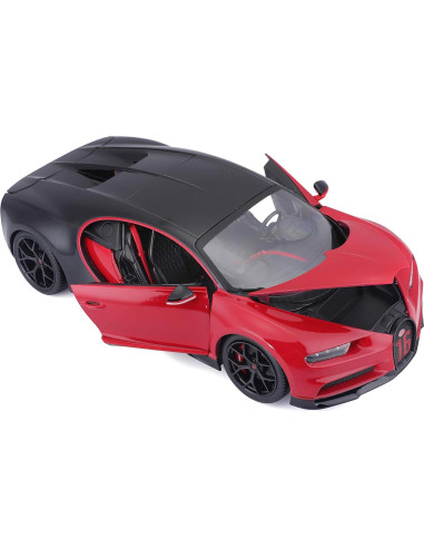 Maisto Bugatti Chiron Sport 1:18 Diecast Negro/Rojo