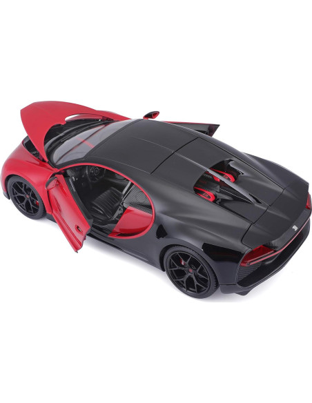 Maisto Bugatti Chiron Sport 1:18 Diecast Negro/Rojo Maisto Bugatti Chiron Sport 1:18 Diecast Negro/Rojo