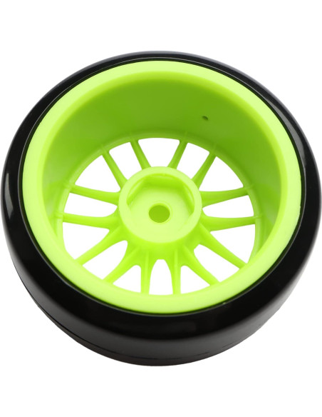 4 Neumáticos y Ruedas RC 1:10 GDOOL 63mm Plástico Verde 4 Neumáticos y Ruedas RC 1:10 GDOOL 63mm Plástico Verde
